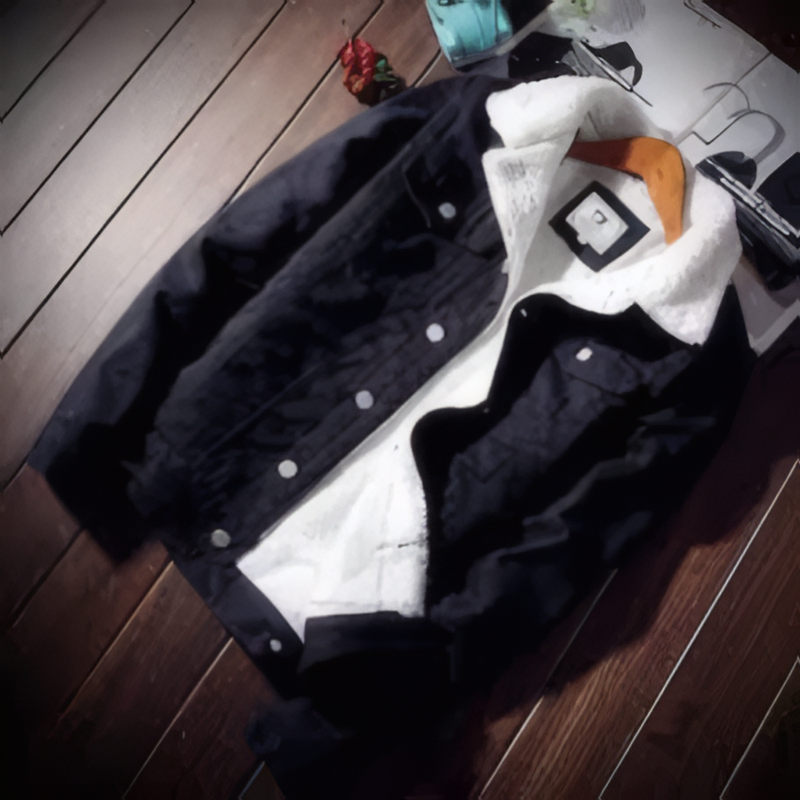 Chaquetaen gamuza  com ovejero luxo