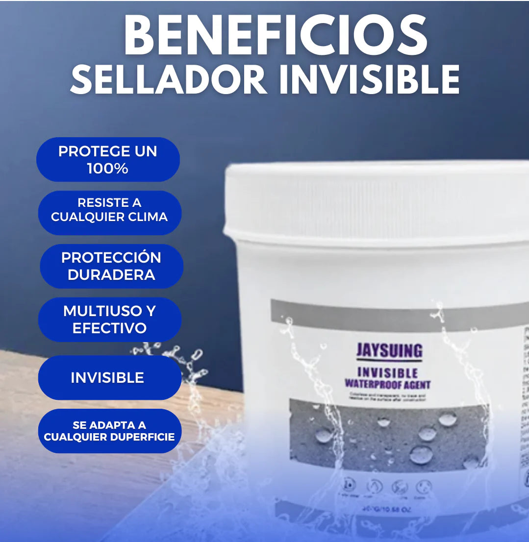 COMPRA 1 LLÉVATE 2 - ¡Adiós a filtraciones, goteras y humedad en minutos con el Sellador Jaysuing Invisible 500GR + Brocha de brinde