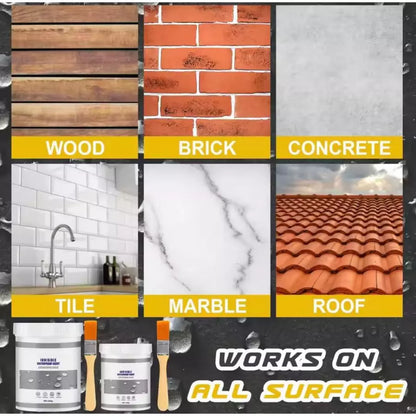 COMPRA 1 LLÉVATE 2 - ¡Adiós a filtraciones, goteras y humedad en minutos con el Sellador Jaysuing Invisible 500GR + Brocha de brinde