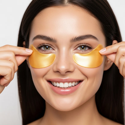 👑 La mascarilla de oro que las celebridades aman -Mascarilla Colágeno Ojos Hidratante Aclara Desinflama Anti arrugas Todo Tipo Piel