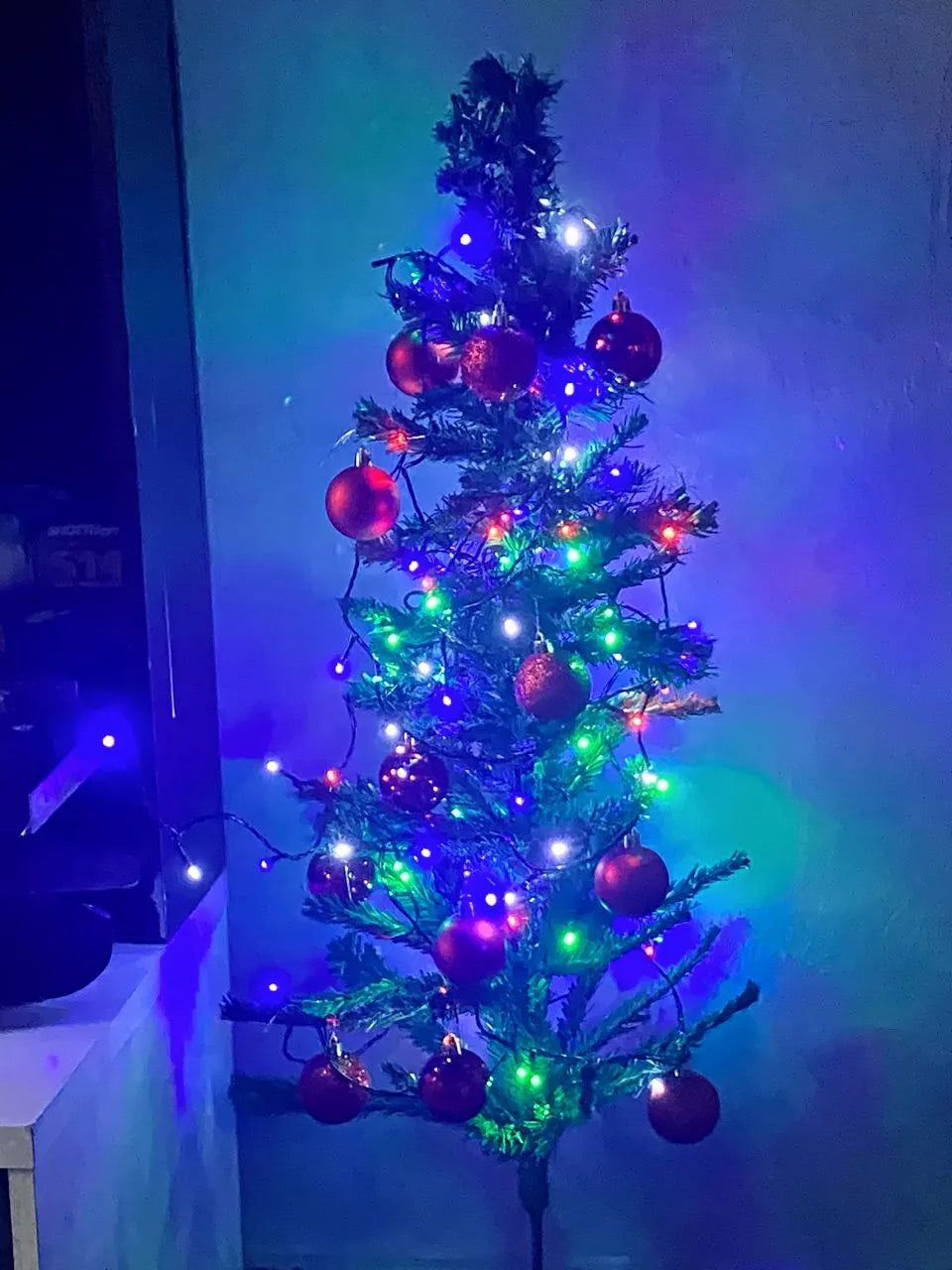 Extensión luz LED lineal – 100 luces – 7,5 metros con cable verde