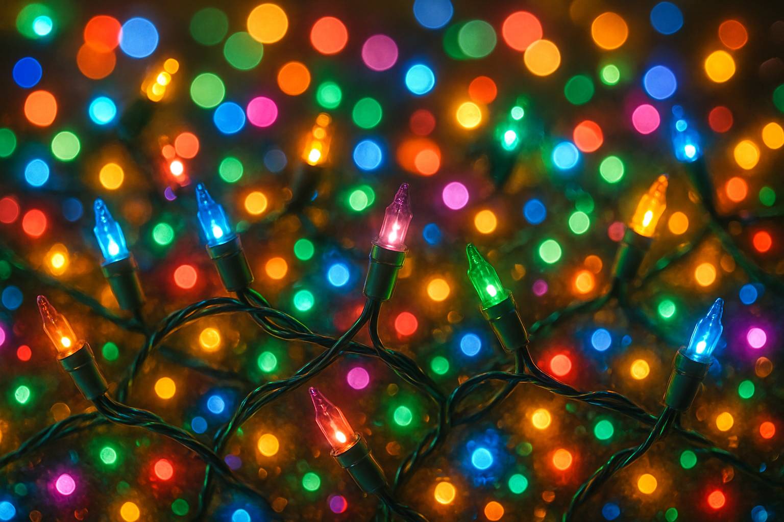 gere luz de pisca pisca colorido