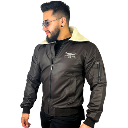 CHAQUETA LOGAN CUELLO-CUEROTEX PREMIUM