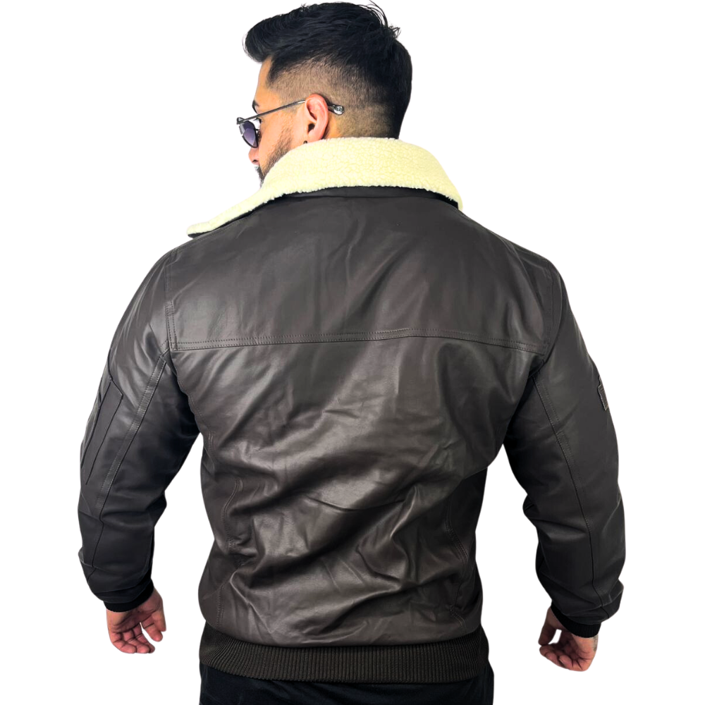 CHAQUETA LOGAN CUELLO-CUEROTEX PREMIUM