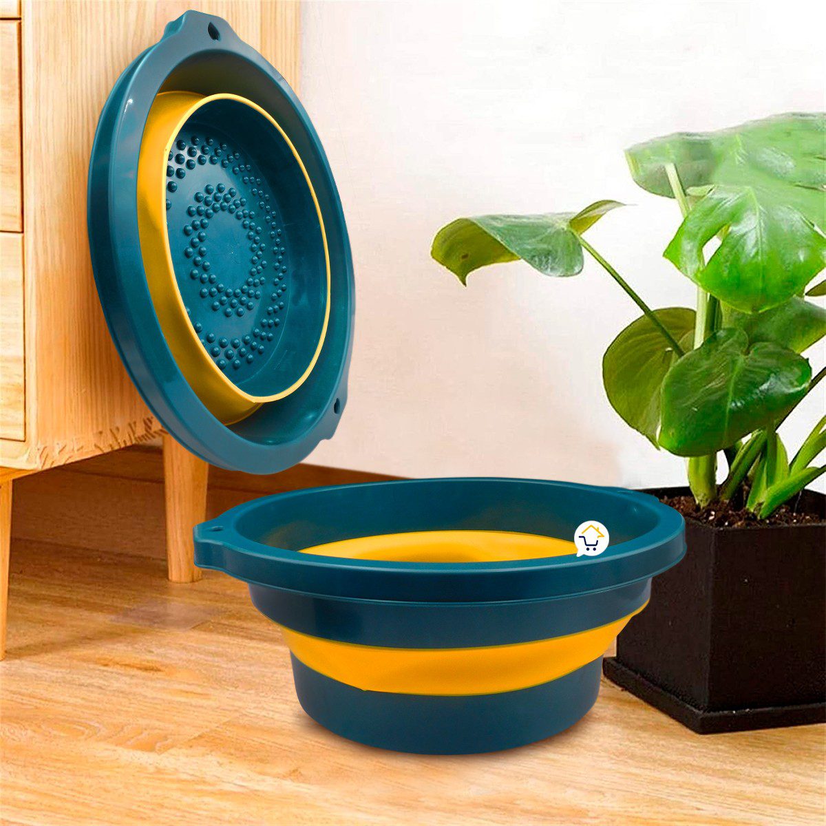 Balde Plegable Multiusos Cubeta Retráctil