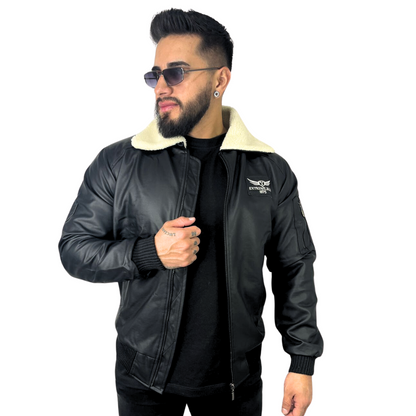 CHAQUETA LOGAN CUELLO-CUEROTEX PREMIUM