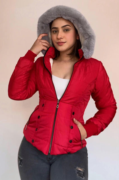 Chaqueta ovejera capota peluche N99A