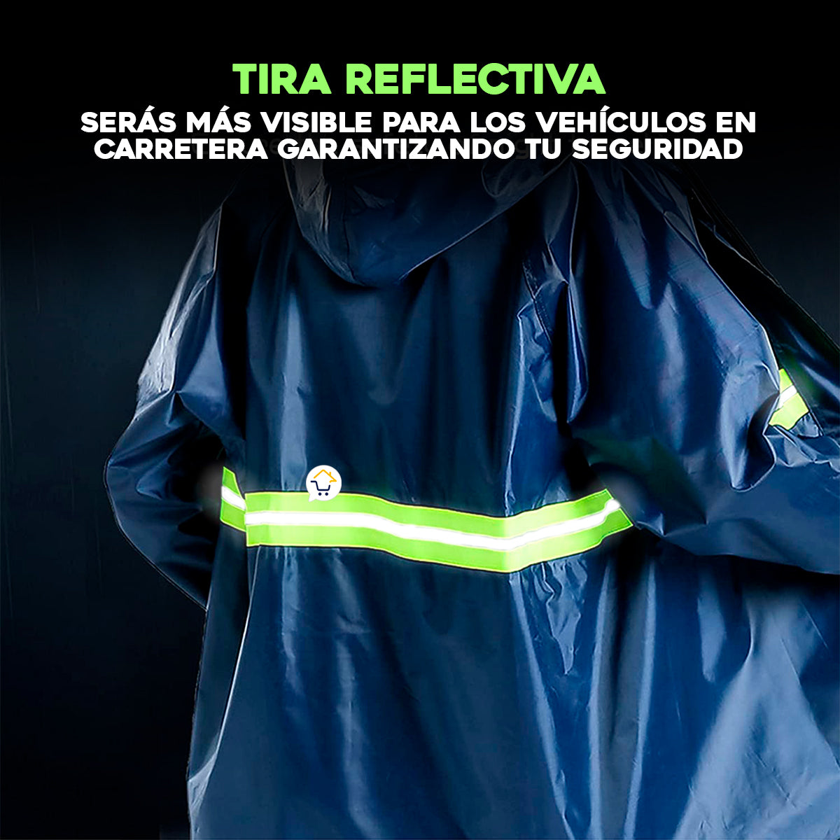 Chaqueta y pantalón de moto impermeables con bandas reflectantes antiaccidentes.