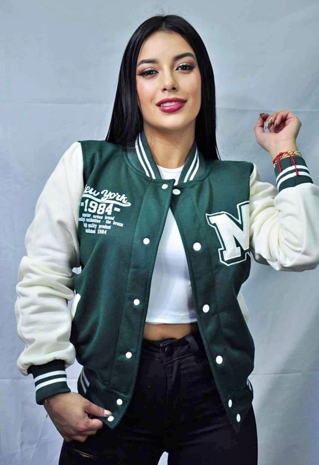 Beisbolera algodón larga clásica N120AB