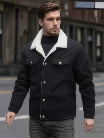 Chaquetaen gamuza  com ovejero luxo