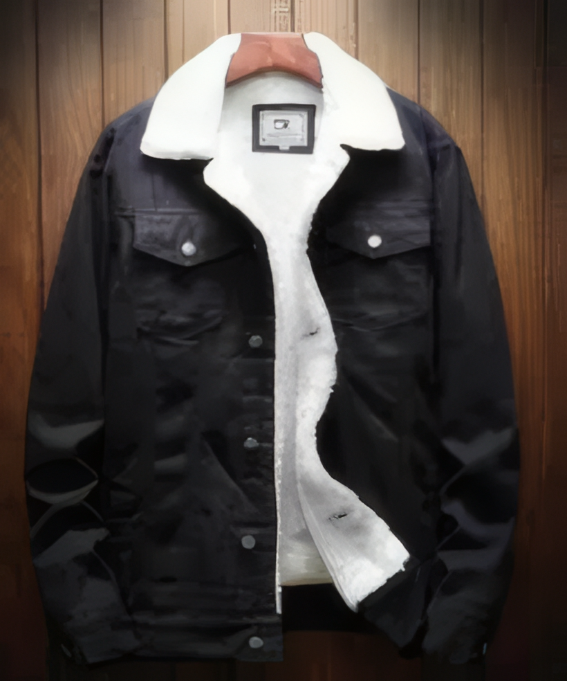 Chaquetaen gamuza  com ovejero luxo