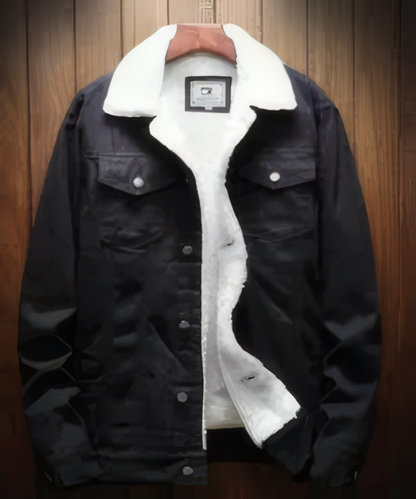 Chaquetaen gamuza  com ovejero luxo