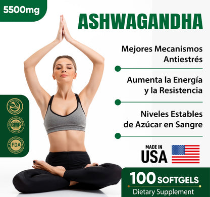 Ashwagandha KSM-66 5500 mg Softgels
