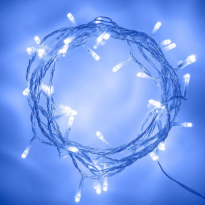 💙✨ Decora tu Navidad con estilo: ilumina tus espacios con la Extensión LED Lineal Azul de 6 m y 100 luces brillantes 🎄💫