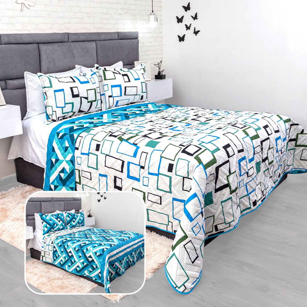 ¡Oferta Especial! Colcha Española Doble importada + 2 Fundas de Almohada ¡Gratis! Solo hoy